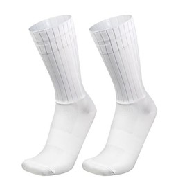 VELOCIO Aero Cycling Socks White Size 7-12 UK