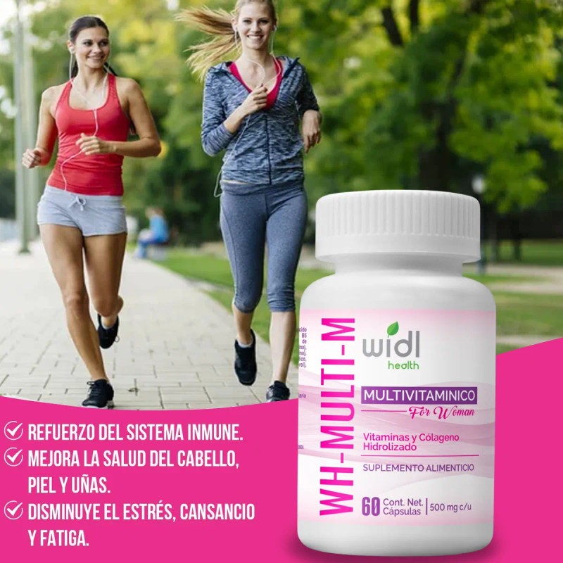 Multivitamnico Mujer WH-Multi-M Widl Health Colgeno Hidrolizado 60 Cpsulas