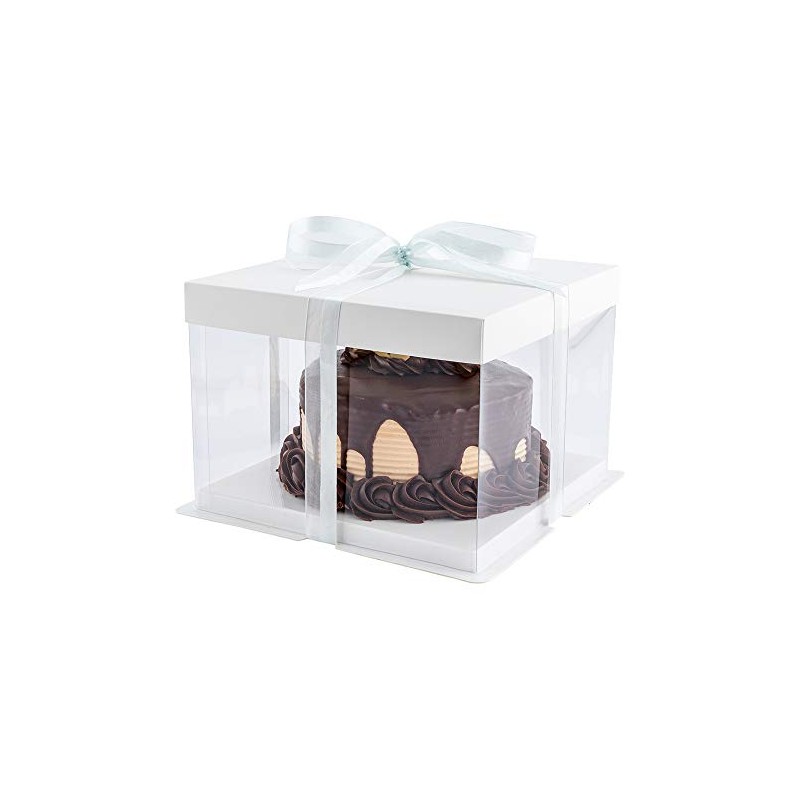 Restaurantware Sweet Vision 8.5 Inch x 6.75 Inch Transparent Cake