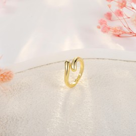 14k Gold Fillled Toe Rings for Women Opal Hug CZ Snake Leaf Adjustable Toe Rings Open Foot Jewelry for Summer, Copper, Cubic Zirconia