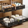 Mustorn 2 Pack Pull Out Cabinet Organizer, Slide Out Drawers