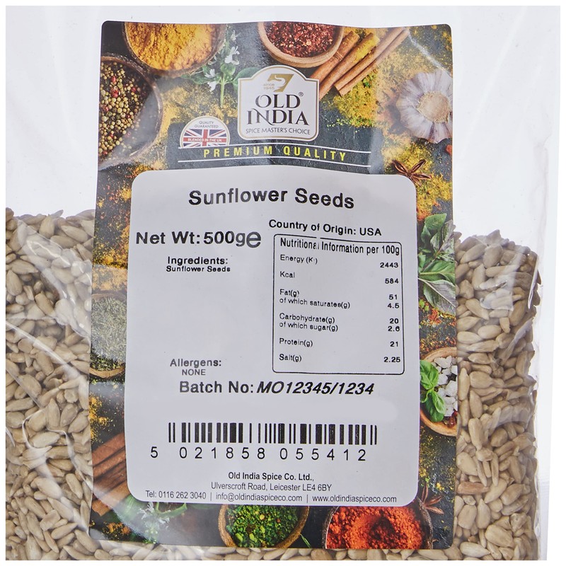 Old India Sunflower Seeds 500g