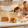 MTOPHLS 20 Pack Large Paper Bread Loaf Bags with Tin