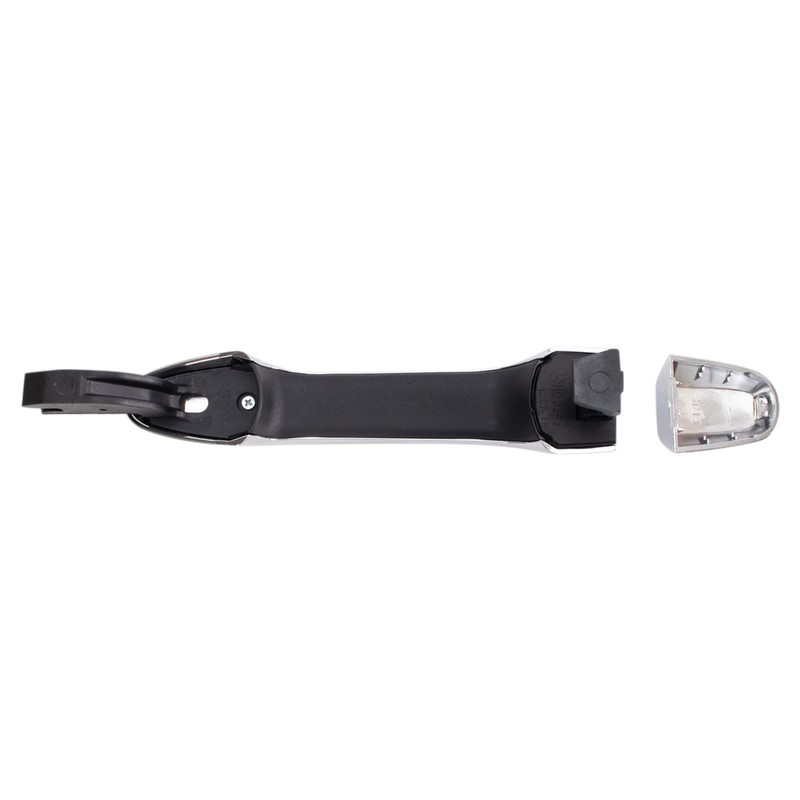TRQ Front Left Exterior Door Handle Black Drivers Side Compatible