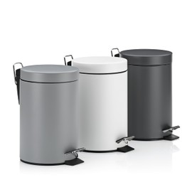 Kela Bin, Metal, White, one Size