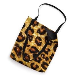 Golden Leopard Pattern / Cheetah Print / 1980s Vintage Tote Bag