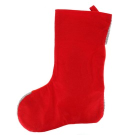 ITNOW Large Hanging Christmas Stocking - Red and Grey 3D Snowman Design - Traditional Vintage Decoration - Christmas Stocking for Hanging and Decorating Gifts