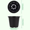 Augshy Pots, black, 4inch