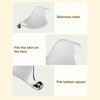 Stainless Steel Gua Sha Board Puffiness Reduction Lymphatic Drainage Heart