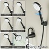 DOUBLUOEG Tub Spout with Diverter, 6 Settings Handheld Shower, Bathtub