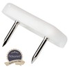 Adsamm® 16 x Plastic Gliders with 2 Nails / White