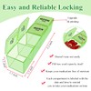 Quaocens 6 Pack Pill Organizer Monthly Weekly Pill Organizer 4