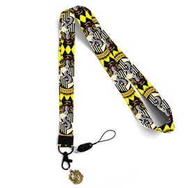Anime Kid Neck Lanyard for Keys Funny Cartoon Lanyards for ID Badges Cute Fashion Key Chain Keychains Yellow Neck Lanyard for School Office Men Women Teen F6666666