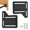 Ertuohg 2Pcs Bed Frame Brackets for Headboard, Headboard Adapter Kit,