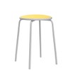 Yaheetech 5PCS Metal Stack Nesting Stools with Padded Seats Backless