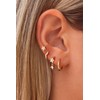 Viromy Gold Hoop Earrings for Women,14K Gold Plated Huggie Hoop
