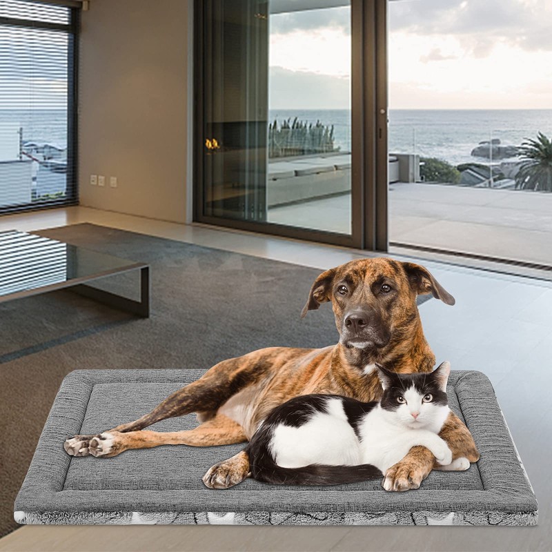 EMPSIGN Dog Crate Pad - Reversible Kennel Mat (Cool &