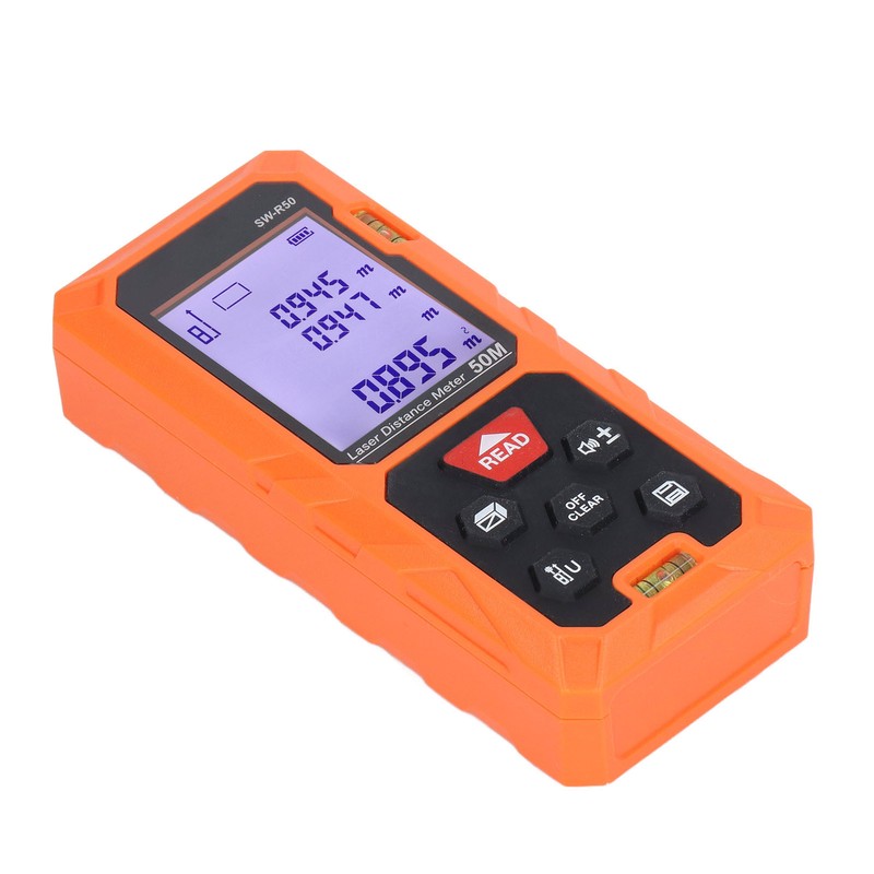 Handheld Laser Distance Meter High Accuracy Double Sensing Holes Digital