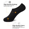 SIXDAYSOX Black No Show Socks Men 8 Pack Low Cut