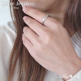 Adelina Style Women's Ring, Popular, Silver Ring, S925 Sterling Silver, Fashion Ring, One Size Fits Most, Adjustable, Simple, Hypoallergenic, Sterling Silver, Cubic Zirconia