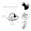 Cat Ring 925 Sterling Silver Moon Ring Black Cat Jewelry