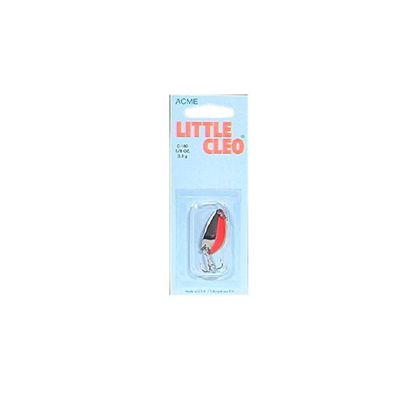 Acme C180-NFS Little Cleo Spoon, 0.12 oz, Nickel Fluorescent Orange
