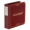 Performore Family History/Genealogy 3 inch Ring Binder, Burgundy, Stitched Padded