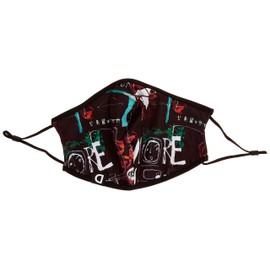 Desigual Unisex adult mask lettering. - Black