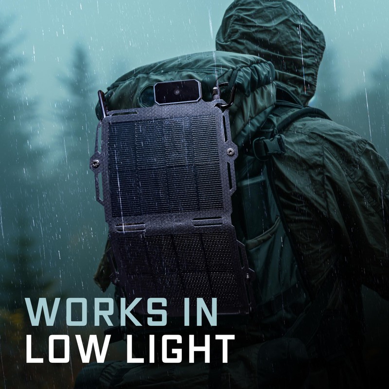 Dark Energy Spectre Folding 8W Solar Panel | Portable Solar
