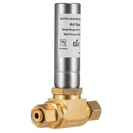 (1 Pack) Lidertik Water Hammer Arrestor for Dishwasher and Toilet 3/8 Inch Male Compression and 3/8 Inch Female Compression, Absorb Shock and Reduce Noise for Water Pipe