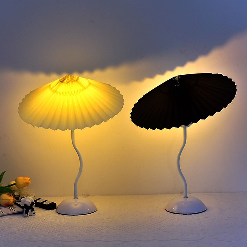 Bedside Lamp Umbrella Shaped Simple Decorative Table Light Bedroom Nightstand