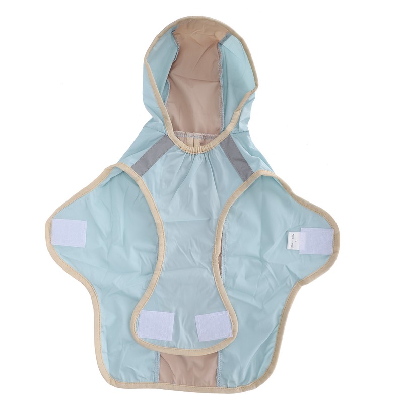 Dog Raincoat Waterproof Adjustable Lightweight Pet Rain Jacket with Safety