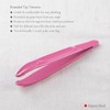 Japanese-Made Rounded Tip Tweezers – Gentle Pink Tweezer for Sensitive