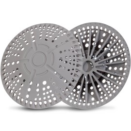 ZOOY Shower Drain Hair Catcher, 2 Pack 5.5 Inch Silicone Large Drain Cover, Bathroom Hair Drain Catcher, Flat Anti-Clog Hair Trap for Shower, Bathtub, Tub & Sink Hair Strainer(Dark Grey)