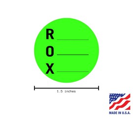 QSRProducts ROX Label - 1.5 inch - Received, Opened and Expires Sticker - 1000 Labels - FIFO - Inventory Management