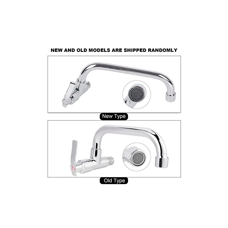 TOPINCN Kitchen Faucet, Wall Mounted Single Cold Water Tap Single