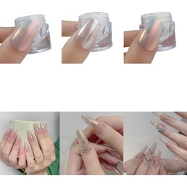 Polvo para uñas plateado efecto metálico fino VOCUE