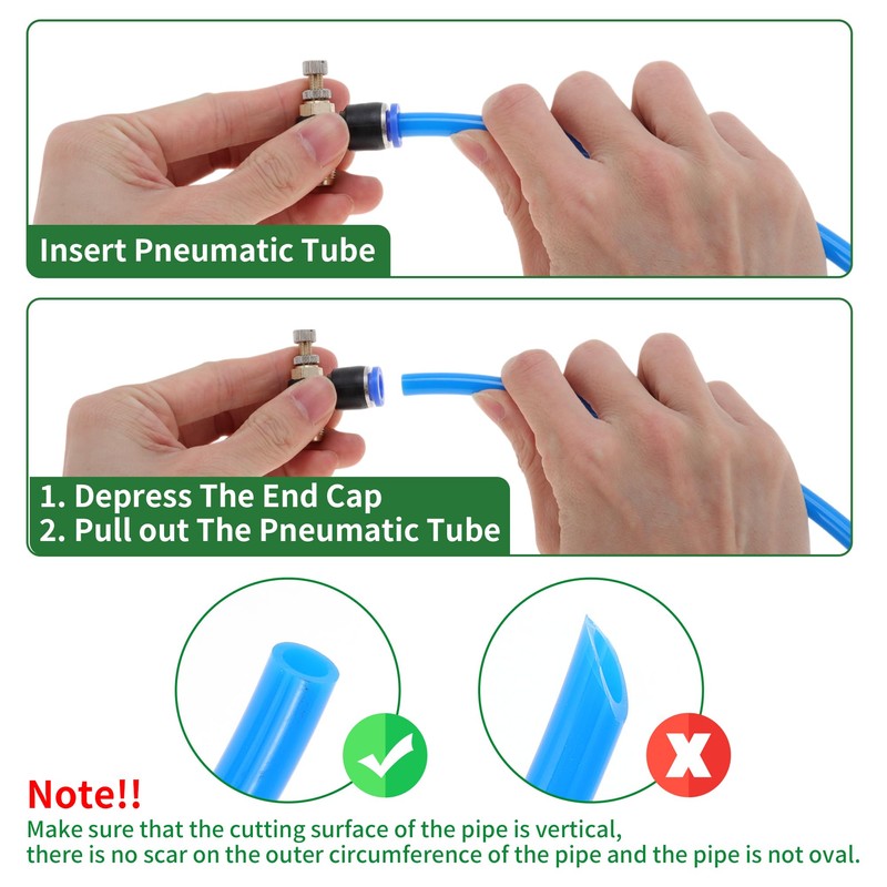 Motoforti Push to Connect Air Fittings 5/16" 90 Degree Air