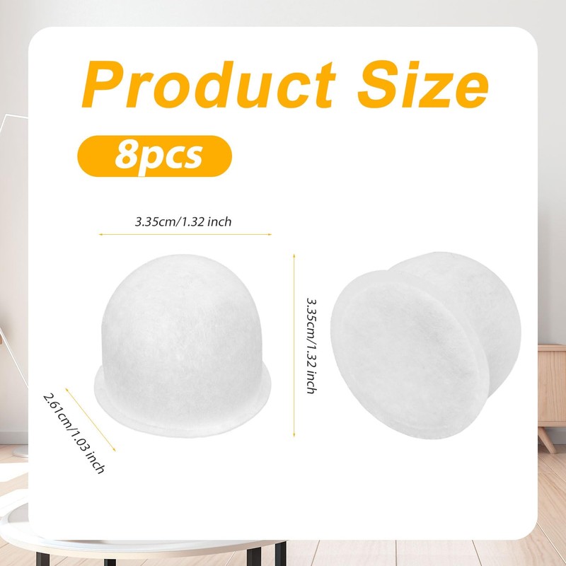 8pcs Water Filter Pods for Wolf Gourmet Coffee Maker System,