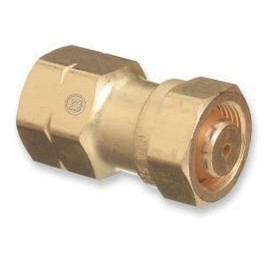 Western Enterprises Brass Cylinder Adaptors, Cga-520 "B" Tank Acetylene To Cga-510 Pol Acetylene - 1 Piece