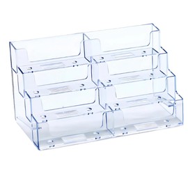 Senfu Card Stand, Business Card Stand, Business Card Size, Tabletop, Office, Store, Reception, Acrylic, Horizontal Type, 2 Columns, 4 Tiers