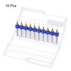 sourcing map 10pcs PCB Drill Bits 1/8" Shank 0.4mm Titanium