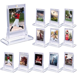 WADY PortaTarjetas Magnéticas de 35 pt con Bases Acrílicas, Paquete 12 Protectores para Tarjetas BéisWADY Béisbol, MTG, Juegos y Deportivas - Ideal Intercambio Colección.bol, Colección.