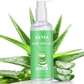 Gel De Aloe Vera, Crema Facial Hidratante De Aloe Vera Puro 100% Natural, Calmante E Hidratante, Cuidado Después Del Sol, Reduce Acné, Reparar Cicatrices, Adecuado Para Todo T