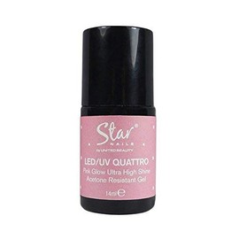 Star Nails Quattro 'Dry to Touch' LED/UV Finishing Topcoat (Pink Glow)