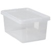 Matangi Plus 11Litre Small Under Bed Crystal Clear Plastic Storage