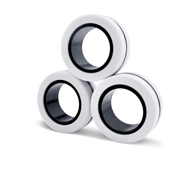 3 PCS Fidget Toys Adults for Anxiety ADHD Ring Toys,Magnetic