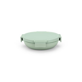 Brabantia Make & Take Lunch Bowl (Jade Green) 100% Leakproof, Convenient Flat Design, Microwave & Freezer Safe, Pasta, Noodles, Meal Prep Container