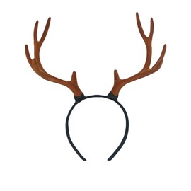 MEISH Deer Antler Headband Plush Reindeer Antler Headband Cute Christmas Reindeer Ears Headband Christmas Hair Accessories for Women Girls (color1)