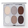 New Again by Jerome Alexander Eyeshadow Palette & Brush, 6 Buildable & Blendable Micronized Powder Shades (Bright Definition)